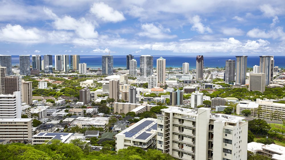 Honolulu,Hawaii,City,High,Rise,Skyline